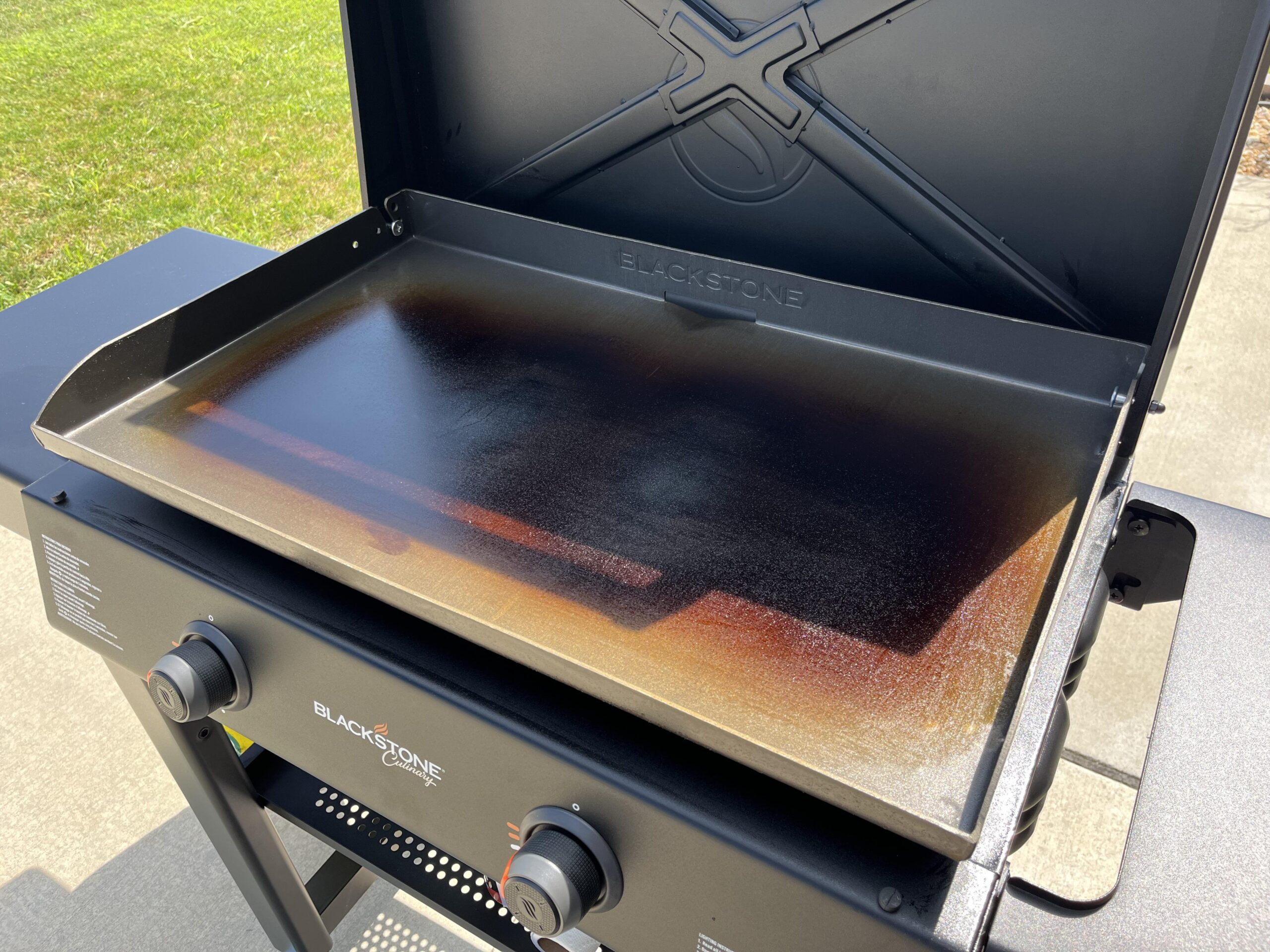 What A Blackstone Griddle Looks Like After Seasoning